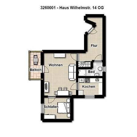 Haus Wilhelmstrasse 14 1 Appartement